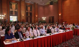 Các đại biểu dự hội nghị tổng kết dự án Tài chính Nông thôn III do WB tài trợ 