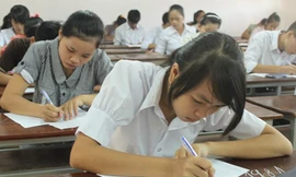 Thí sinh dự thi ĐH năm 2013 tại Cụm thi Quy Nhơn (Bình Định). 