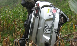 Chiếc xe gặp nạn