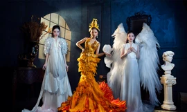 Mẫu nhí Bảo Hà biến hóa theo nhiều concept: Từ bồ câu tinh khôi đến phượng hoàng rực rỡ