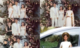 Sao V-Biz "đu trend" dự đám cưới Hyun Bin - Son Ye Jin: Minh Tú bị trêu giống mẹ chồng!