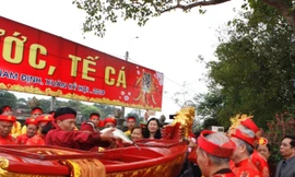 Độc đáo lễ 'rước Nước, tế Cá' khai hội đền Trần