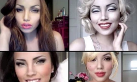 'Hô biến’ thành sao nổi tiếng nhờ trang điểm