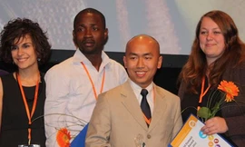 Chàng trai nhận giải thưởng của Liên Hiệp Quốc