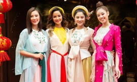 Hoa hậu H'Hen Niê rủ Khánh Vân du Xuân đầu năm, diện áo tứ thân cực lộng lẫy