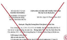 Giả mạo con dấu và chữ ký lãnh đạo Bộ GD&ĐT lừa đảo học bổng Đại học Bách khoa