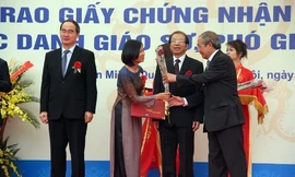 Các nữ Giáo sư và Phó giáo sư nhận danh hiệu năm 2010