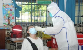 Thí sinh được lấy mẫu xét nghiệm ngày 3/7 