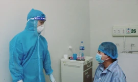 Sản phụ K. ổn định sức khỏe, xuất viện chiều 26/6 Ảnh: ĐÔNG ANH 