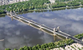 Thiết kế cầu Trần Hưng Đạo nhìn từ trên cao 