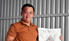 Đất sạch hữu cơ NaTa được sản xuất từ bùn thải Ảnh: NVCC