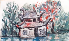 Về cái cây nghiêng sang đất nhà chùa