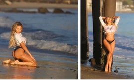 Cô đào 'bốc lửa' Khloe Terae mặc áo tắm khiến quý ông 'điêu đứng'