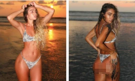 Mẫu thể hình đình đám Mỹ khoe 3 vòng 'bỏng rẫy' khiến phái mạnh đổ gục