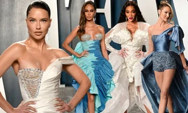 Dàn mẫu hàng đầu thế giới cùng mặc gợi cảm, khoe đường cong thể hình nóng bỏng tại sự kiện khiến các khách mời không khỏi trầm trồ.