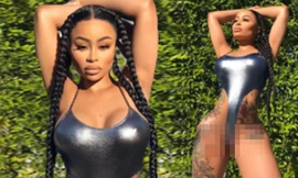 'Vũ nữ thoát y' Blac Chyna gây sốc với áo tắm xẻ dưới phản cảm