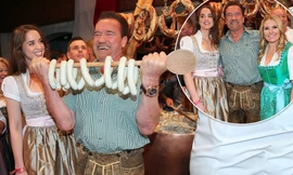 'Kẻ huỷ diệt' Arnold Schwarzenegger vui vẻ bên bạn gái kém 27 tuổi