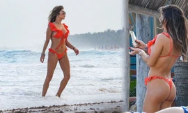 Mỹ nhân làng UFC Arianny Celeste quá đỗi gợi cảm ở biển