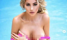 Siêu mẫu nội y Khloe Terae chăm chỉ đăng ảnh 'nóng' khi ở nhà cách ly