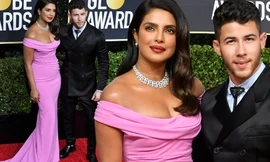 Hoa hậu Priyanka Chopra mặc váy tôn ngực đầy hút mọi ánh nhìn ở Quả Cầu Vàng