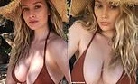 Nàng mẫu Úc tung ảnh mặc áo tắm tôn vòng một 'bỏng mắt'