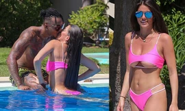 Sao truyền hình 9x mặc áo tắm khoét chân ngực căng đầy, tình tứ bạn trai không rời