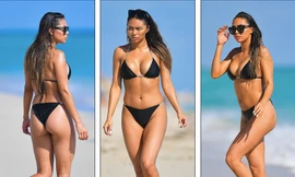 Người đẹp Montana Yao 'bốc lửa' ở biển với bikini bé xíu