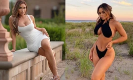 Đường cong siêu 'bốc lửa' của mẫu nội y Daphne Joy