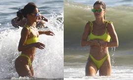 Chân dài Brazil dáng đẹp như tạc tượng ở biển