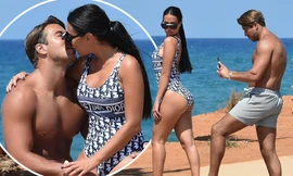 Mỹ nhân truyền hình Anh siêu nóng bỏng bên bạn trai