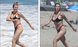 Mẫu 9x Ireland Baldwin 'thả thính' với bikini nhỏ xíu, siêu 'bốc lửa' ở biển