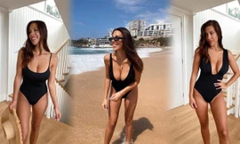 Người đẹp 9x Devin Brugman tròn đầy 'bốc lửa' với áo tắm