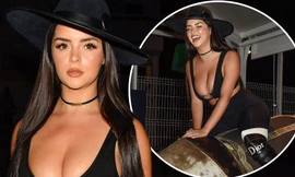 Mẫu nội y Demi Rose mặc bra-top phô vòng 1 đẫy đà 