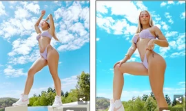 Choáng với đường cong thể hình 'bốc lửa' của hot girl 9x Tammy Hembrow 