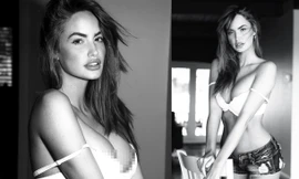 Đường cong 'nghẹt thở' của siêu mẫu áo tắm Haley Kalil 