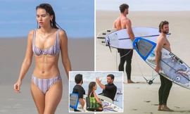 Bạn gái mặc bikini đẹp như mộng bên Liam Hemsworth 