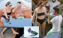 Vợ 'ông trùm giải trí' Simon Cowel mặc bikini gợi cảm hút hồn dù ở tuổi U50