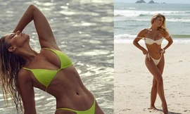 Natasha Oakley tung ảnh bikini tôn 3 vòng 'bỏng rẫy'