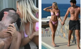 Amber Turner đẹp như mộng với áo tắm, không ngừng tình tứ bạn trai