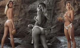 Loạt ảnh ngực trần 'bỏng mắt' của chân dài 9x Natalie Roser