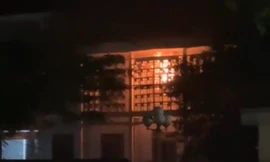 Cháy phòng Giáo dục huyện ở Quảng Ngãi, thiêu rụi nhiều tài liệu 