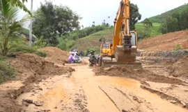 Thống kê thiệt hại sau 3 ngày mưa lớn kéo dài ở Quảng Ngãi