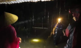 Lũ trên các sông Nghệ An, Hà Tĩnh đang lên 