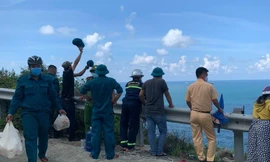 Khu vực nạn nhân mất tích ở bán đảo Sơn Trà, TP Đà Nẵng. 