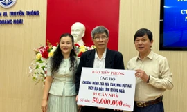 Báo Tiền Phong chung tay xóa nhà tạm, nhà dột nát tại Quảng Ngãi