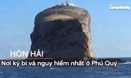 Kỳ bí đảo Hòn Hải hình cá voi giữa Biển Đông