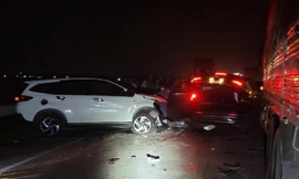 Tai nạn liên hoàn trên Quốc lộ 1A đoạn qua Quảng Ngãi