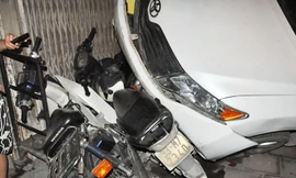 Tai nạn liên hoàn trên phố Minh Khai