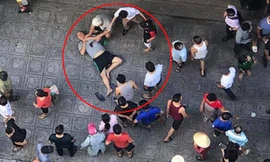 Hiện trường nơi được cho là phát ra tiếng nổ khiến nhiều người bị thương.