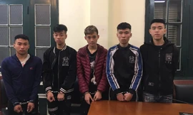 5 đối tượng bị bắt giữ.